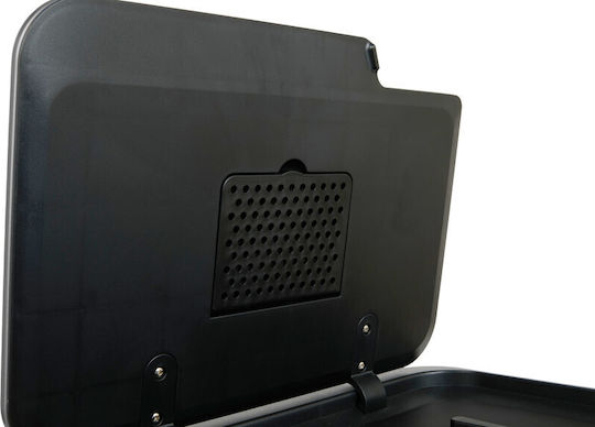 Metallic Recycling Bin Push Grey 36L