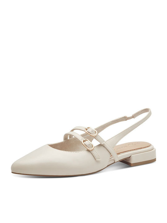 Pumps mit Riemchen Beige