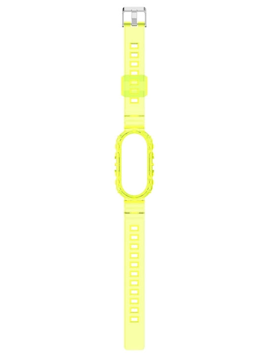 Xiaomi Smart Band 9 9 Nfc Glacier Metal Buckle Ενσωματωμένη Ζώνη Ρολογιού Tpu Διαφανές Κίτρινο