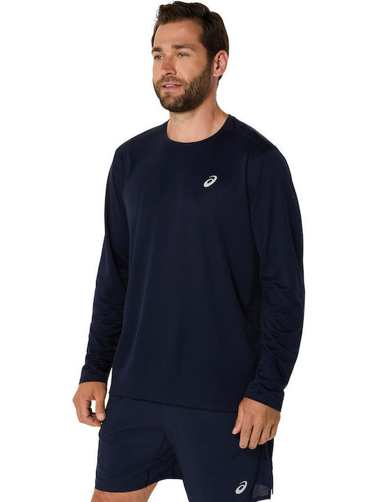 ASICS Core Long Sleeve Athletic Blouse Navy Blue