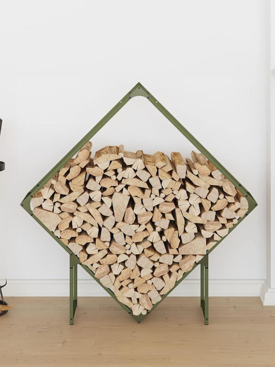 vidaXL Brennholz Hölzernes Regal Holzlagerung 100x25x100cm