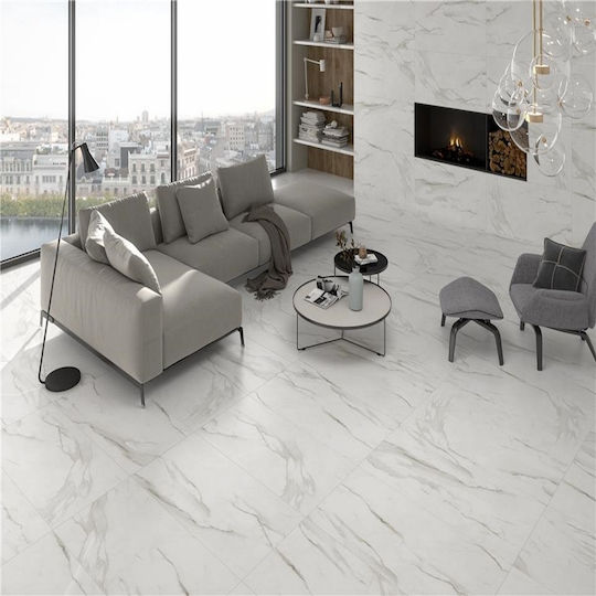 Keratile Syros Fliese Boden Innenbereich 100x100cm White