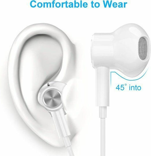 Beline SK194 In-Ear Freisprecheinrichtung Kopfhörer mit Stecker USB-C Weiß