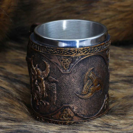 Cup Mug Beer Tea Coffee Water Norse Mythology God Odin Dark Shade 330ml