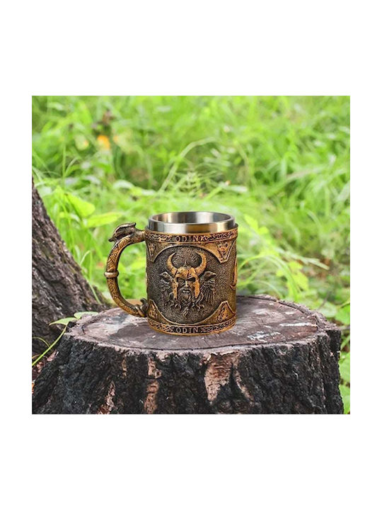 Cup Mug Beer Tea Coffee Water Norse Mythology God Odin Dark Shade 330ml