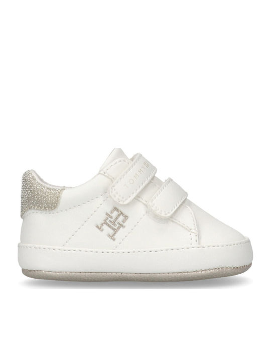 Tommy Hilfiger Βρεφικά Sneakers Αγκαλιάς Λευκά
