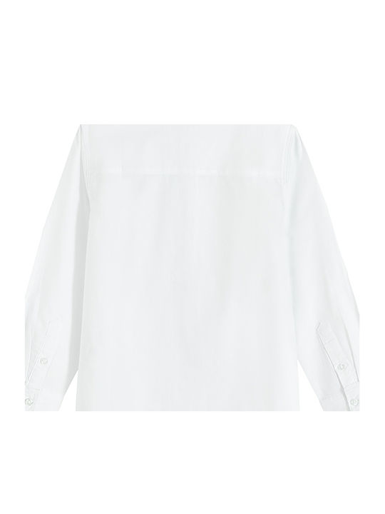Kids Shirt Long Sleeve White