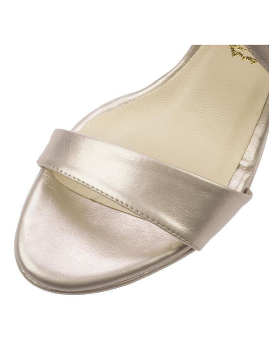Din piele Sandale Platină