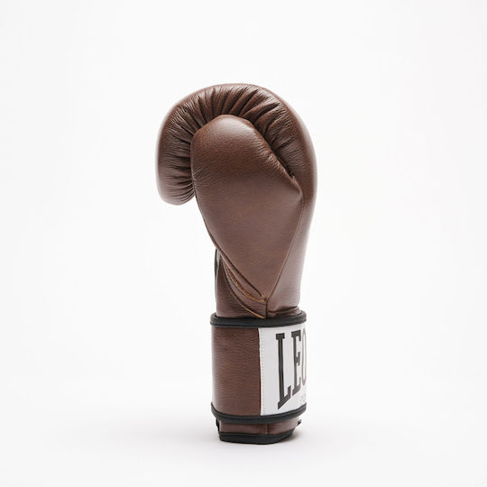Leone 1947 Boxing Gloves Leather for Match Brown