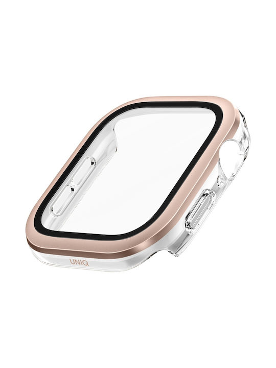 Carcasă Uniq pentru Apple Watch Seria 10 42mm Sticlă Călită Rose Gold