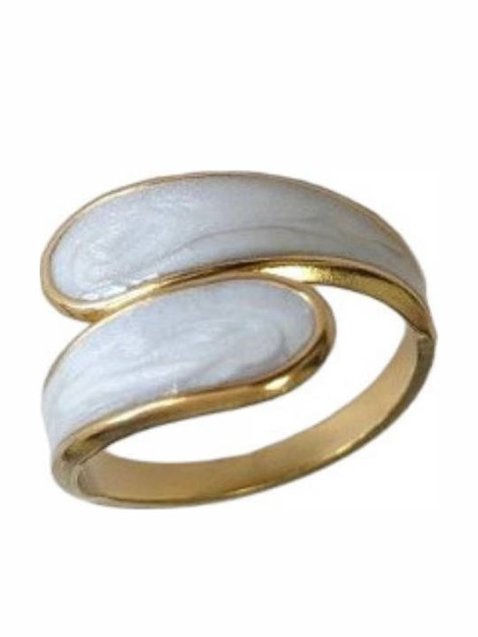 Tatu Moyo Women's Gold Plated Steel Ring Tatu Moyo Women's Gold Plated Steel Ring