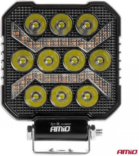 Amio Προβολεας Εργασιας Τετραγωνος Led 54w 9-36v 10.000lm 6.500k 110x110x38mm Awl68 Amio 1 Τεμ 04209/am