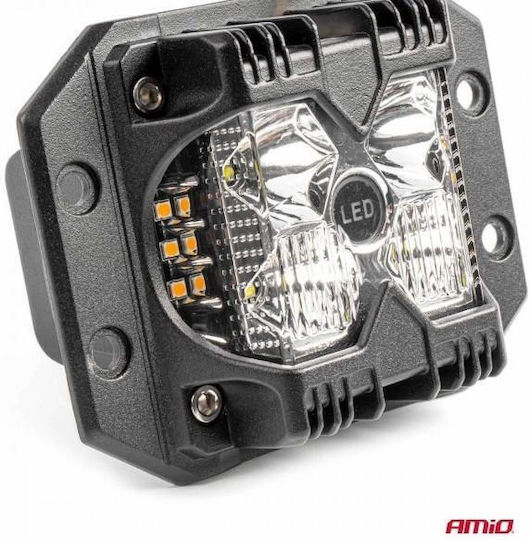 Amio Προβολεας Εργασιας Τετραγωνος Led 60w 9-36v 6.000lm 6.500k Awl66 Amio 1 Τεμ 04207/am