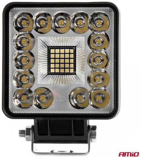 Amio Προβολεας Εργασιας Τετραγωνος Led 96w 9-36v 8.000lm 6.500k Awl61 Amio 1 Τεμ 04202/am