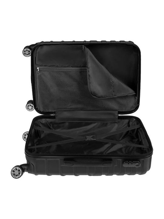 Mittlerer Reisekoffer Hartschalen Black mit 4 Räder Höhe 61cm