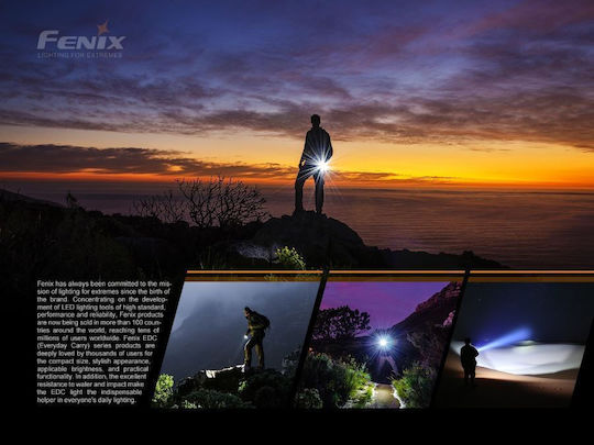 Fenix Акумулаторен LED Фенер IP66 с Максимална Яркост 150 Лумени