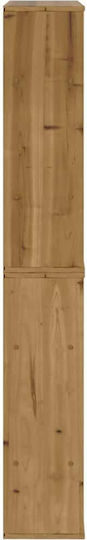 Sideboard made of Solid Wood with Drawers Coffee 40x24x79cm
