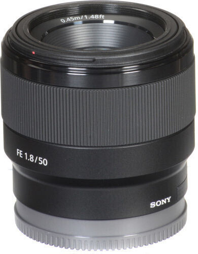 Sony Full Frame Camera Lens 50mm f/1.8 Fixed for Sony E Mount Black