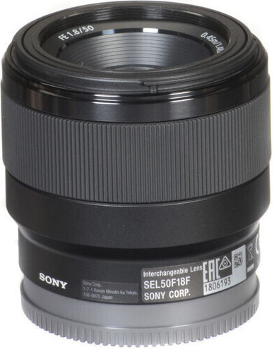 Sony Full Frame Camera Lens 50mm f/1.8 Fixed for Sony E Mount Black