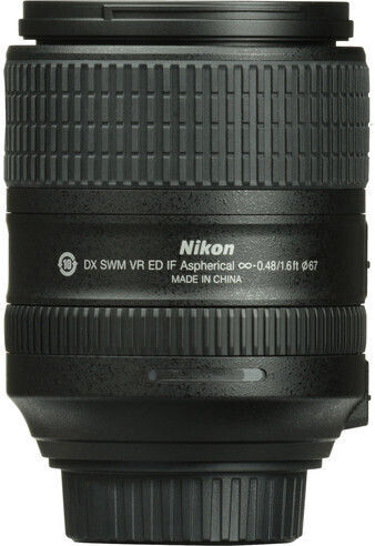Nikon Crop Camera Lens AF-S DX Nikkor 18-300mm f/3.5-6.3G ED VR Tele Zoom for Nikon F Mount Black