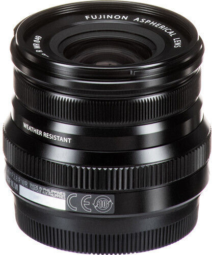 Fujifilm Crop Camera Lens Fujinon XF 16mm f/2.8 R WR Wide Angle for Fujifilm X Mount Black
