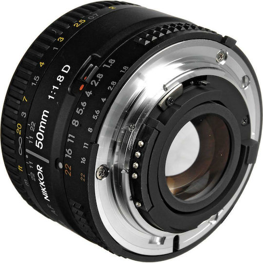 Nikon Full Frame Φωτογραφικός Φακός AF Nikkor 50mm f/1.8D Σταθερός για Nikon F Mount Μαύρος