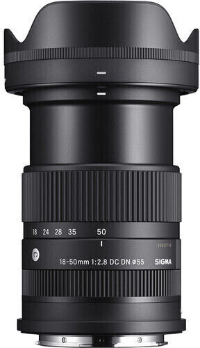 Sigma Crop Camera Lens 18-50mm F/2.8 DC DN Standard Zoom for Fujifilm X Mount Black
