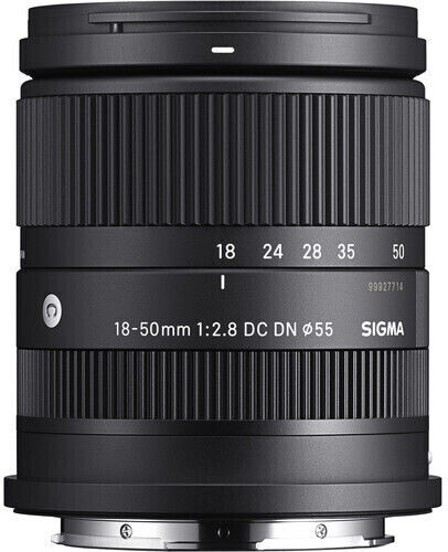 Sigma Crop Camera Lens 18-50mm F/2.8 DC DN Standard Zoom for Fujifilm X Mount Black