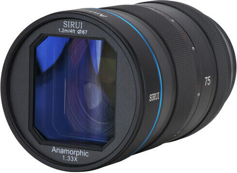 Sirui Crop Kameraobjektiv 75mm F/1.8 1.33x Anamorphic Standard-Zoom für Sony E Mount Black