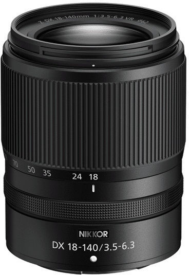 Nikon Crop Camera Lens 18-140mm F/3 5-6 3 DX VR Telephoto for Nikon Z Mount Black