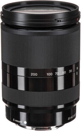 Sony Crop Camera Lens 18-200 mm f/3.5-6.3 OSS LE Tele Zoom for Sony E Mount Black