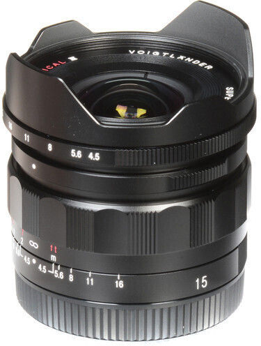 Voigtlander Full Frame Φωτογραφικός Φακός Super Wide Heliar Aspherical III 15mm f/4.5 Wide Angle για Sony E Mount Μαύρος