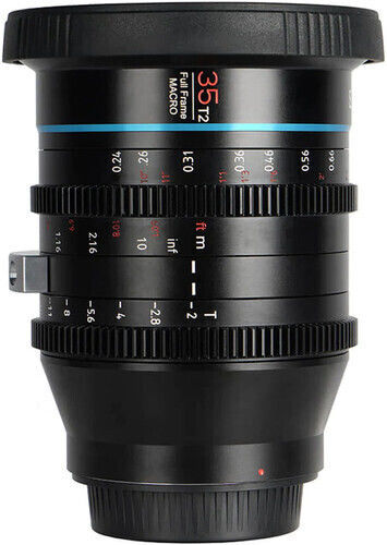 Sirui Full Frame Camera Lens Jupiter 35mm T2 Macro for Canon EF Mount Black