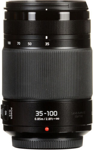 Panasonic Crop Camera Lens Lumix G X Vario 35-100mm f/2.8 II Power O.I.S. Standard Zoom / Tele Zoom for Micro Four Thirds (MFT) Mount Black