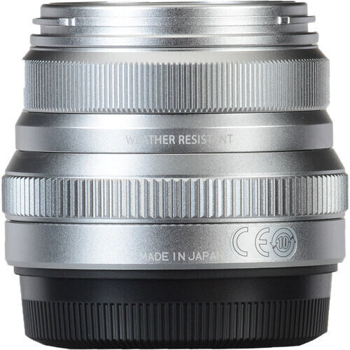 Fujifilm Crop Camera Lens Fujinon XF 35mm F2 R WR Fixed for Fujifilm X Mount Silver