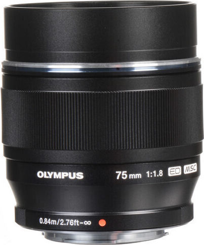 Olympus Crop Φωτογραφικός Φακός M.Zuiko Digital ED 75mm f/1.8 Σταθερός για Micro Four Thirds (MFT) Mount Μαύρος