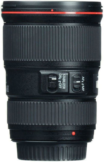 Canon Full Frame Φωτογραφικός Φακός 16-35mm f/4L IS USM Wide Angle Zoom για Canon EF Mount Μαύρος