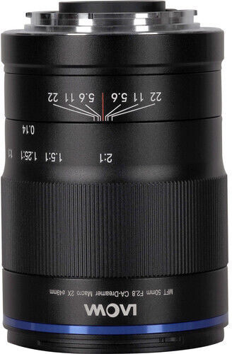 Laowa Crop Camera Lens Venus Optics 50mm f/2.8 2X Ultra APO Telephoto / Macro for Micro Four Thirds (MFT) Mount Black