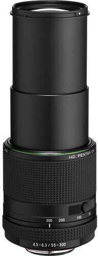 Pentax Crop Camera Lens DA 55-300mm f/4.5-6.3 ED PLM WR RE Standard Zoom / Tele Zoom for Pentax K Mount Black