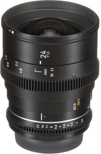 Samyang Cadru complet Obiectiv Foto 24mm T1.5 VDSLR MK2 Cine Fix pentru Montura Fujifilm X Black