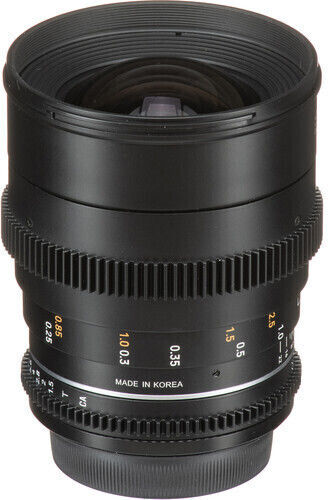 Samyang Cadru complet Obiectiv Foto 24mm T1.5 VDSLR MK2 Cine Fix pentru Montura Fujifilm X Black
