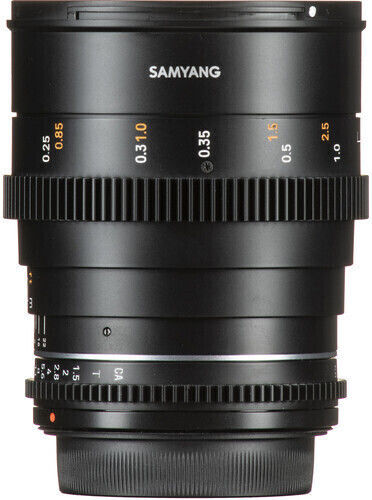 Samyang Cadru complet Obiectiv Foto 24mm T1.5 VDSLR MK2 Cine Fix pentru Montura Fujifilm X Black