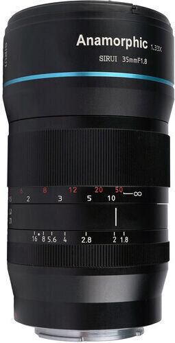 Sirui Crop Camera Lens SR35-M 35mm f1.8 Anamorphic Standard Zoom for Micro Four Thirds (MFT) Mount Black