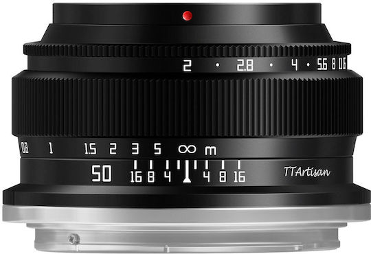 TTArtisan Crop Camera Lens 50mm f/2 Fixed for Nikon Z Mount Black