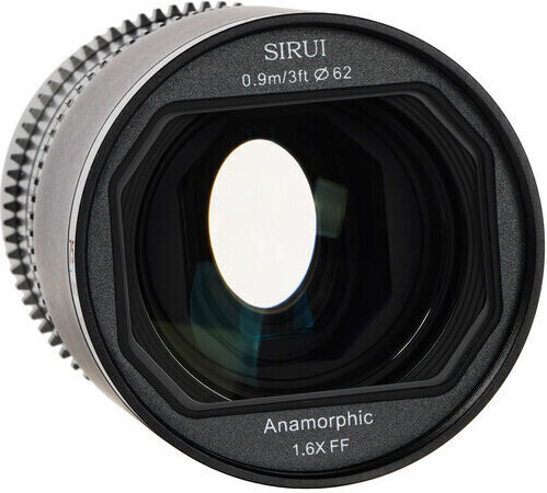 Sirui Full Frame Camera Lens Saturn 75mm T2.9 1.6x Carbon Fiber Full-Frame Anamorphic Fixed for Sony E Mount Black