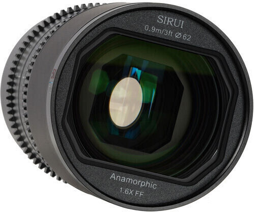 Sirui Full Frame Camera Lens Saturn 50mm T2.9 1.6x Carbon Fiber Full-Frame Anamorphic Fixed for Nikon Z Mount Black