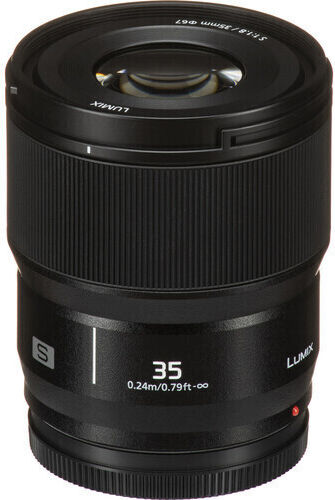 Panasonic Full Frame Camera Lens LUMIX S 35mm F1.8 Telephoto for Leica L Mount Black