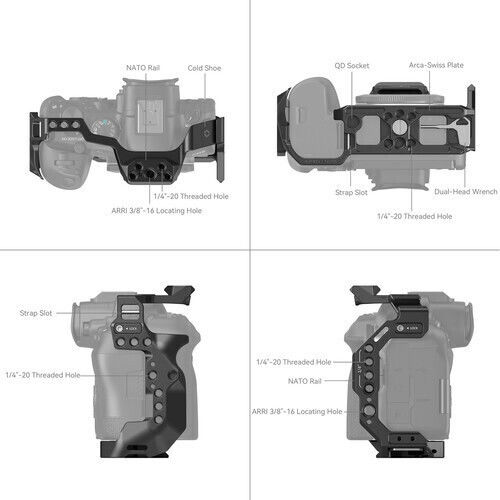 SmallRig 4159 Kameragehäuse Canon EOS R6 Mark II