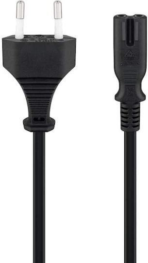 Goobay Euro - IEC C7 Cable 1.5m Μαύρο 50084