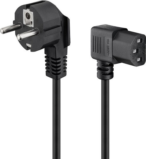 Powertech Schuko - IEC C13 Cable 1.5m Μαύρο CAB-P015